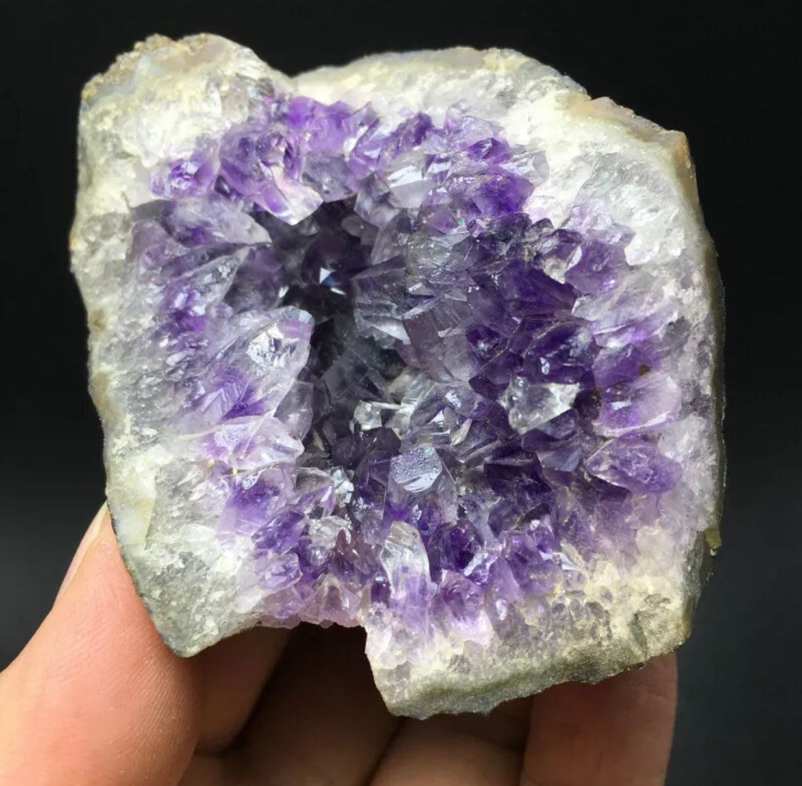 Natural Brazil amethyst Crystal cluster druzy