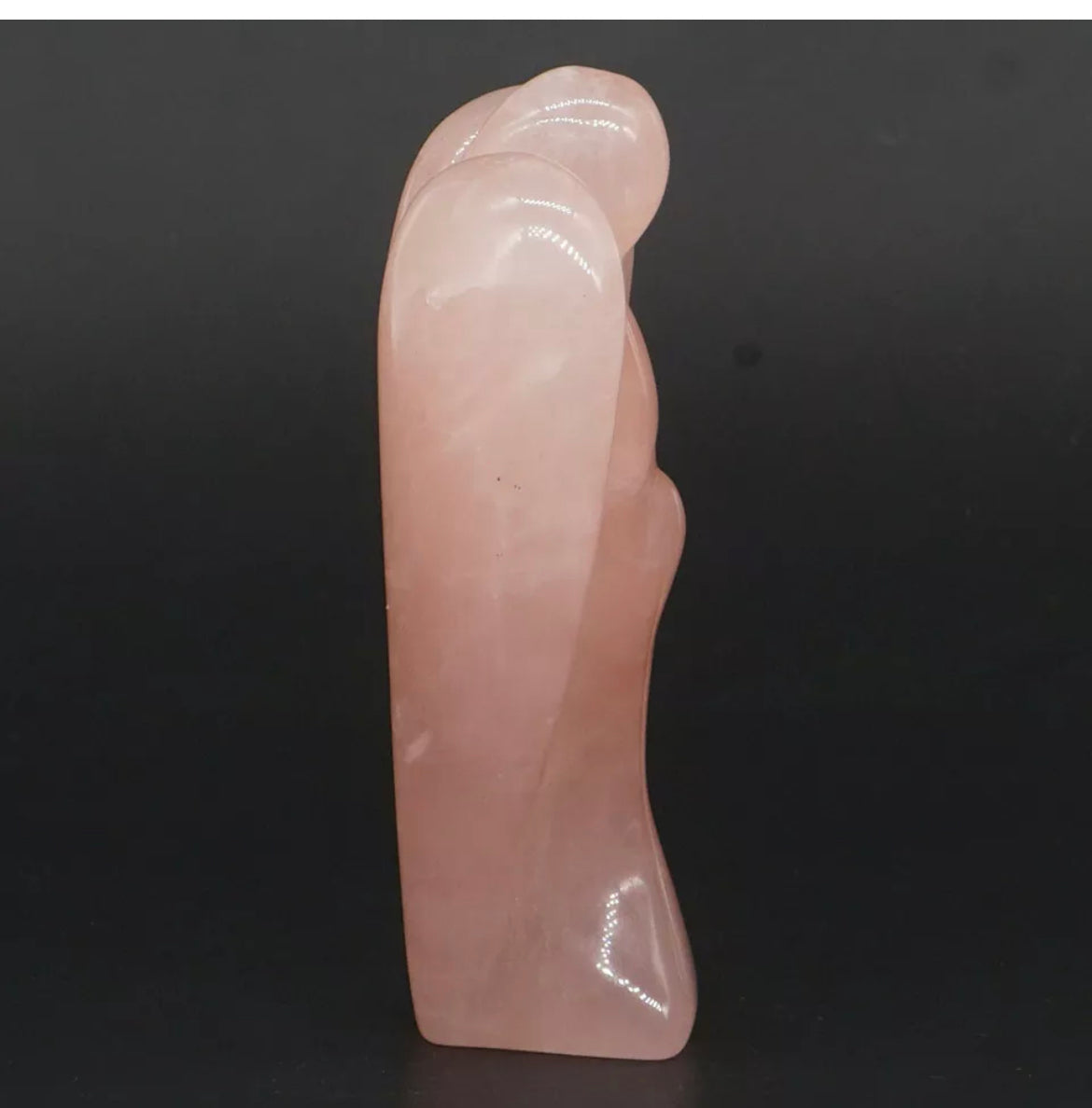 Natural Rose Quartz Angel Figurine