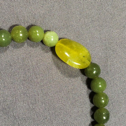 Men’s Canadian Jade and Yellow Jade Bracelet