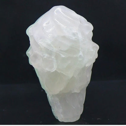 Natural Crystal Fluorite Ice Cream Cone Figurine