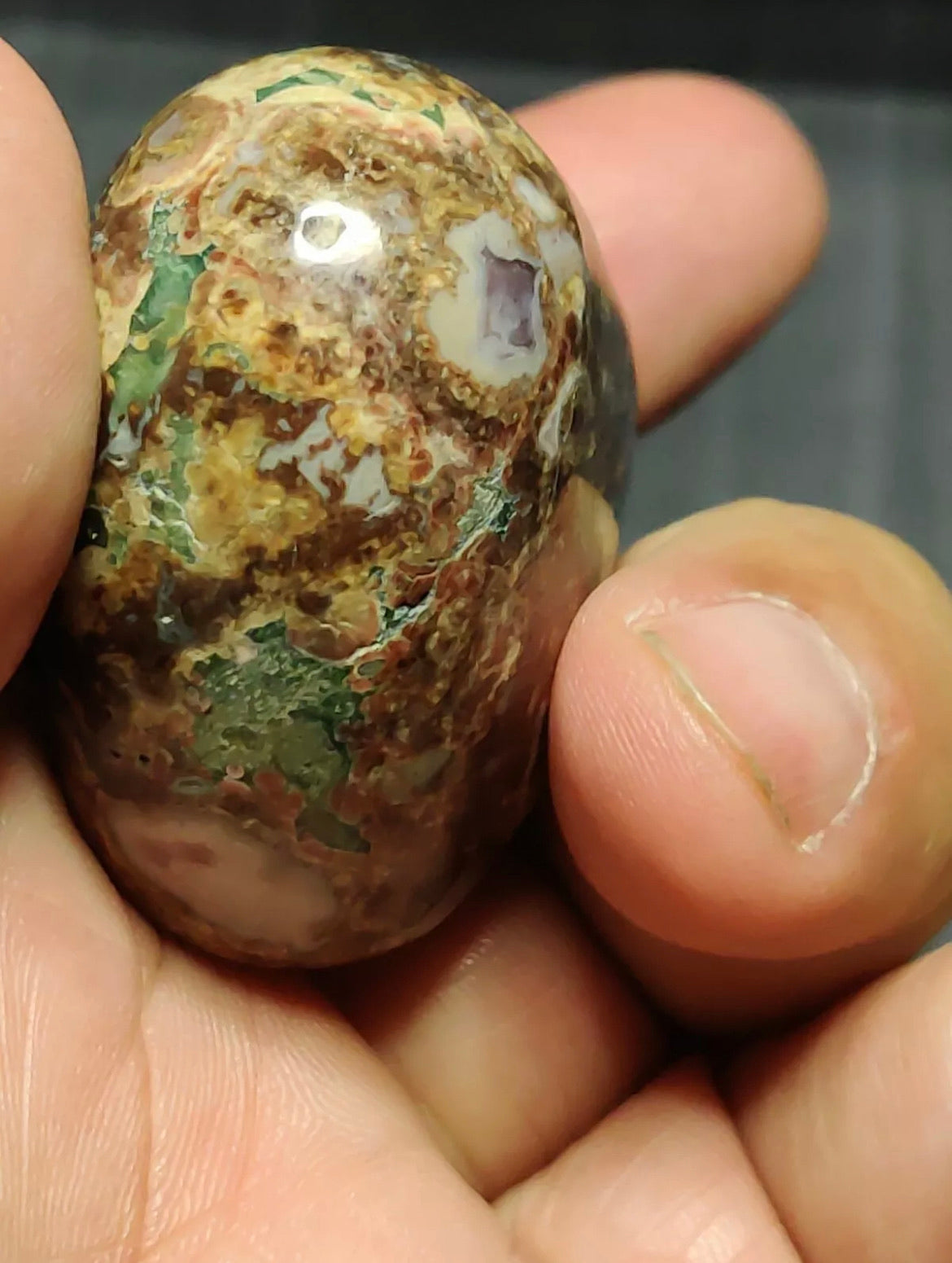 Natural Leopard Print Jasper Heart