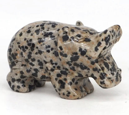 Dalmatian Jasper Hippopotamus