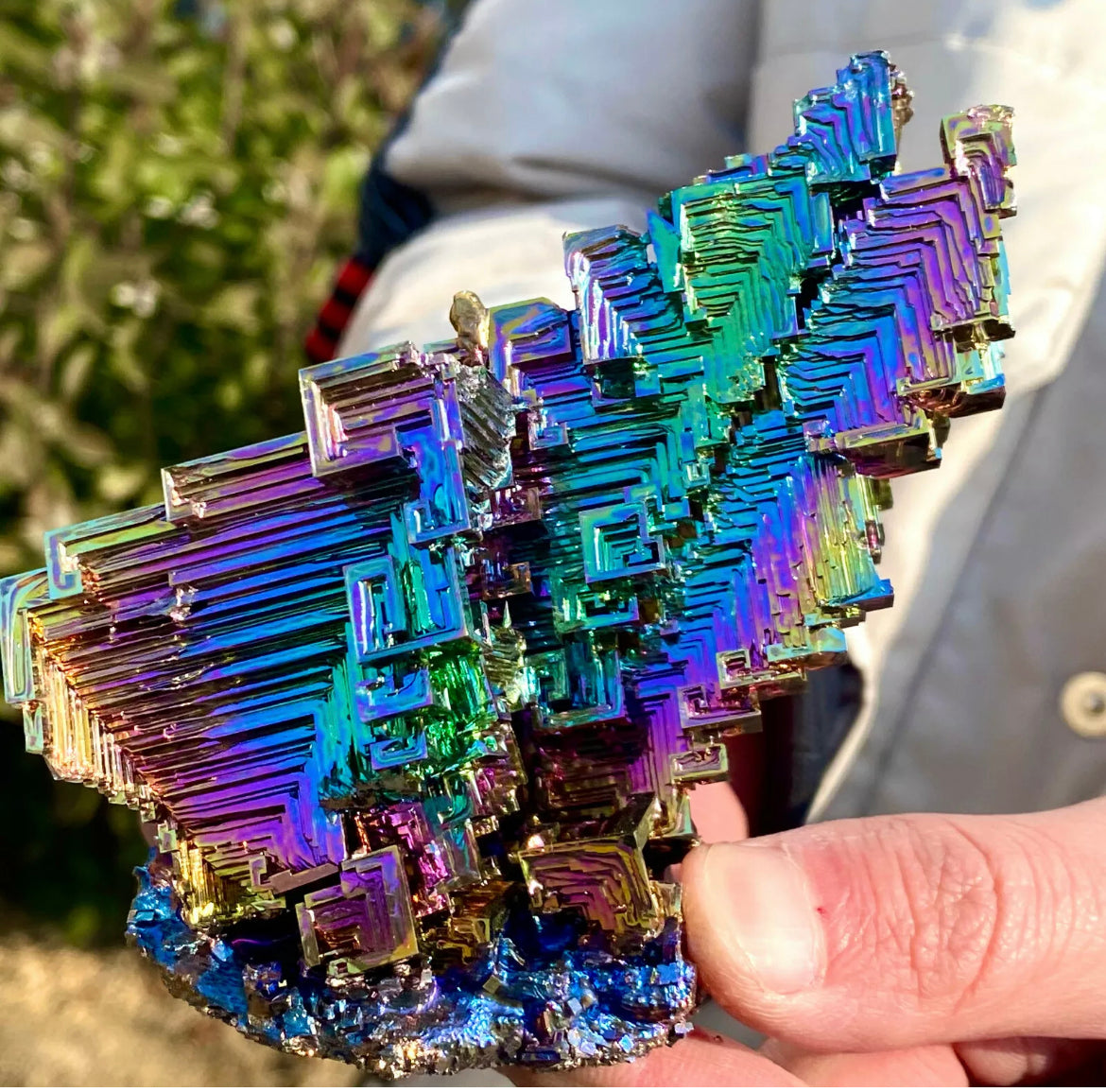 Natural Large Bismuth gemstone Crystal