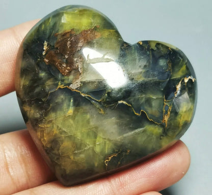 WOW ! NATURAL RARE PIETERSITE CRYSTAL SPHERE HEART