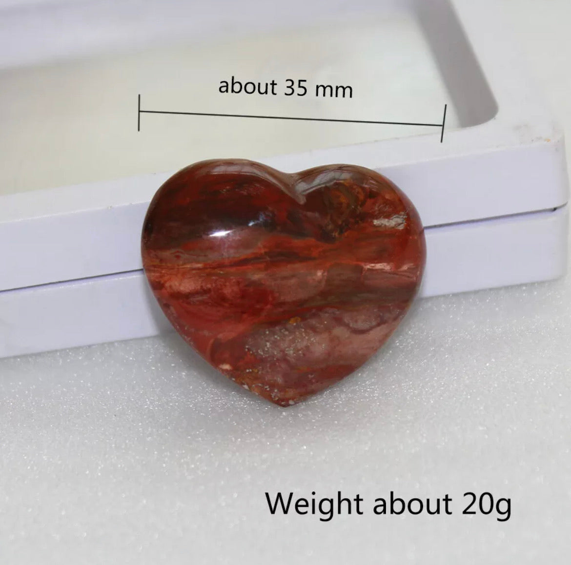 Natural Carnelian Heart