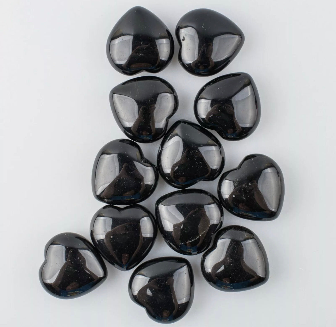 Natural Black Obsidian Gemstone Heart