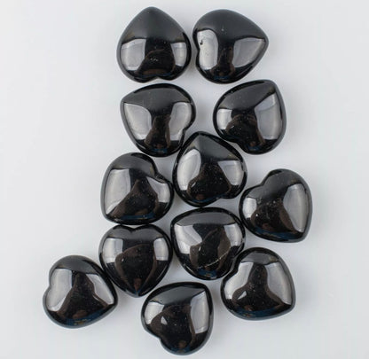 Natural Black Obsidian Gemstone Heart
