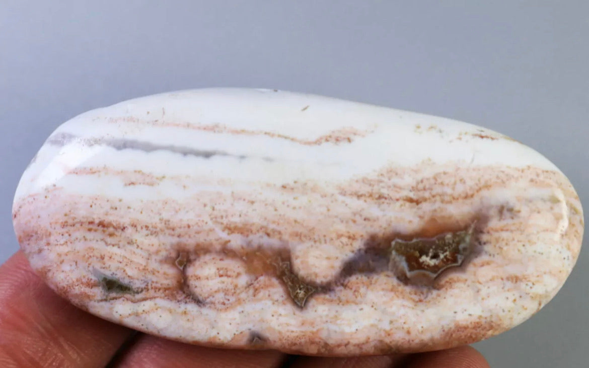 Natural Ocean Jasper Gemstone Palm Stone