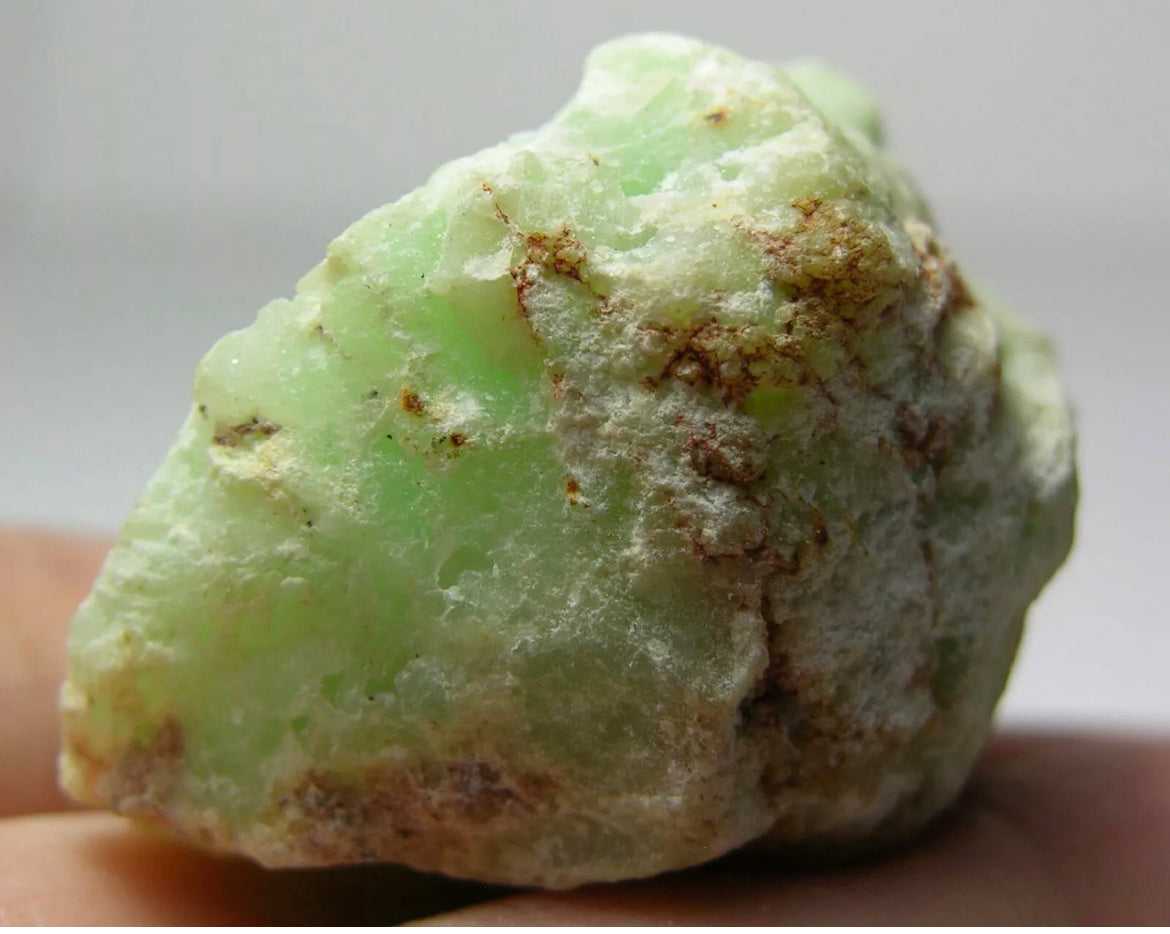 Natural Chrysoprase gemstone free form rock