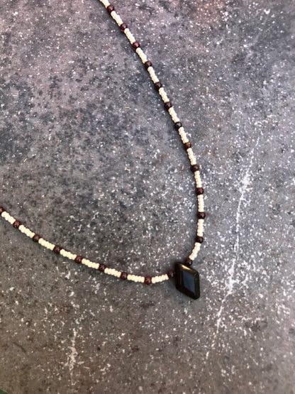 Women's Black Agate Necklace