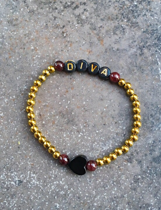 Gold Hematite DIVA Gemstone bracelet