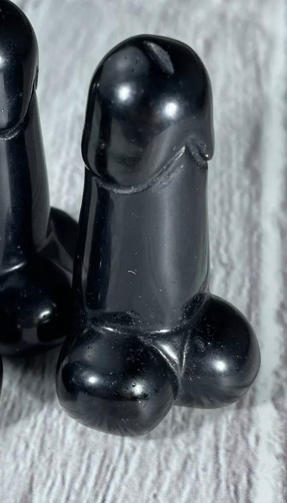 Natural Black Obsidian Penis