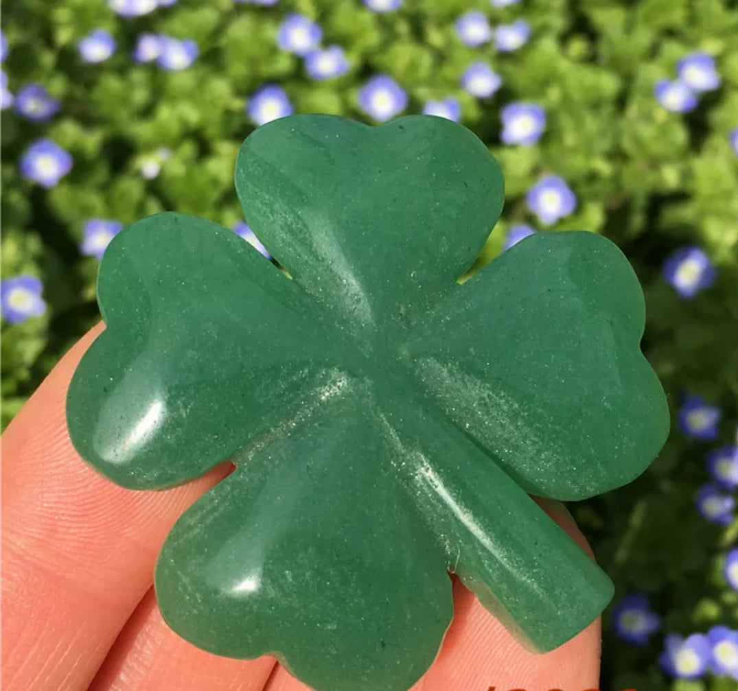 Green Aventurine Four Leaf Clover