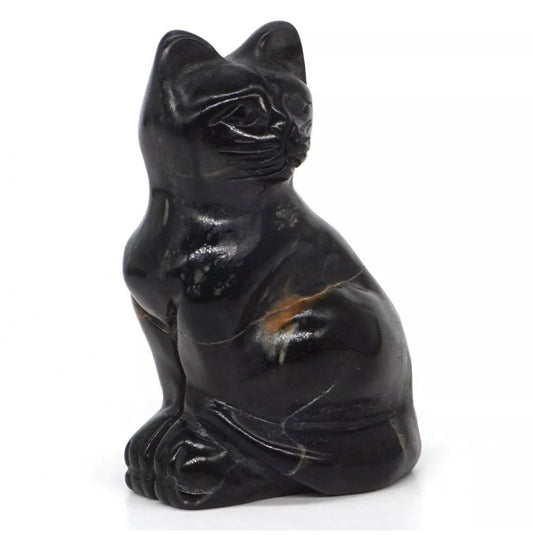 Natural Picasso Jasper gemstone Cat