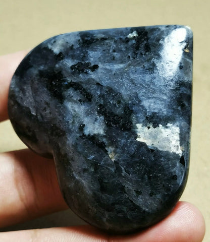 Natural Larvikite Heart