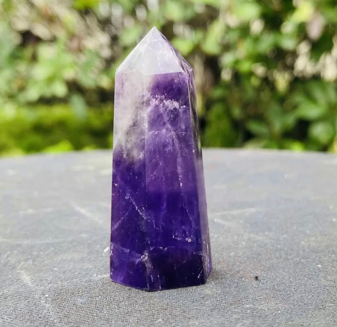 Natural Amethyst Crystal Wand Obelisk