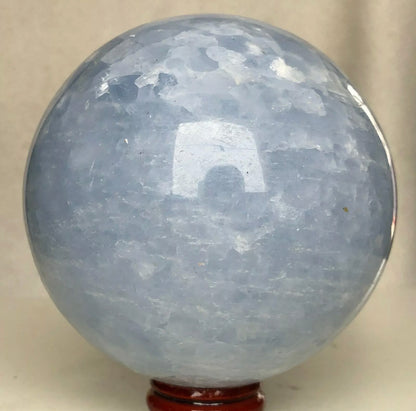 Natural Blue Celestite Gemstone Crystal Ball Sphere