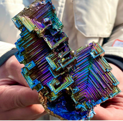 Natural Large Bismuth gemstone Crystal