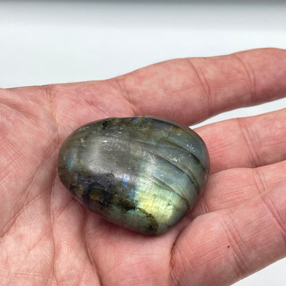 Natural Labradorite Heart