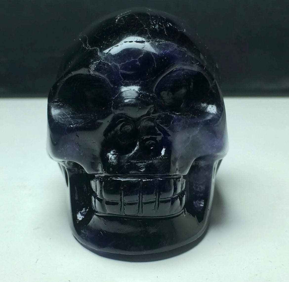 Gemstone Fluorite Skull