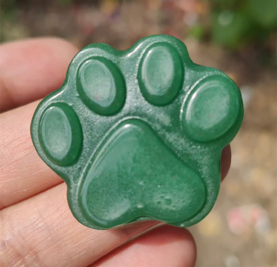 Natural Green Aventurine Paw