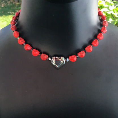 Women’s Red Skull Necklace