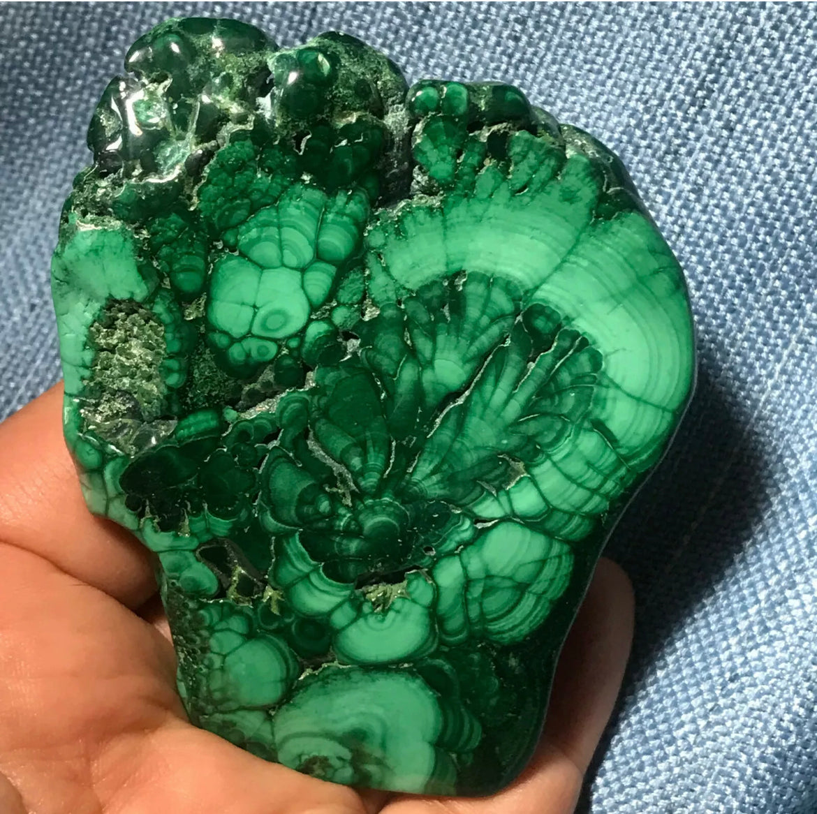 Natural Malachite Free Form gemstone Crystal