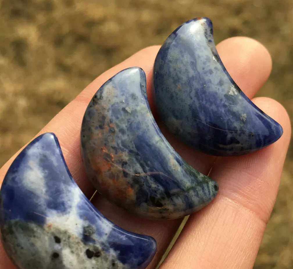 Natural Sodalite Moon