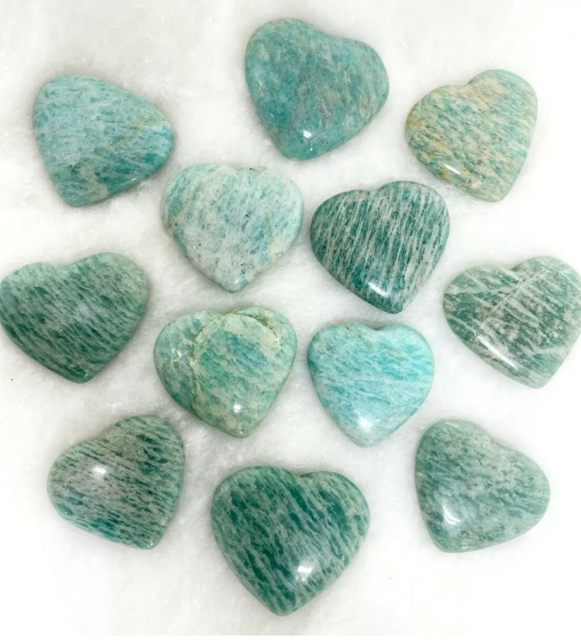 Natural Amazonite Mini Heart