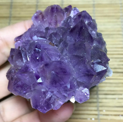 Natural Amethyst geode quartz cluster crystal mineral specimen