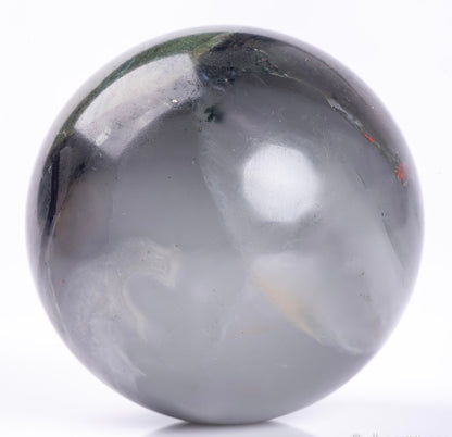 Natural Semiprecious Gemstone Crystal African Bloodstone Sphere