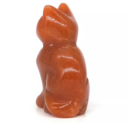 Natural Red Aventurine Cat