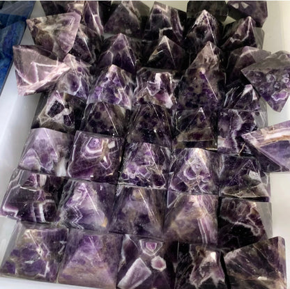 Natural Amethyst gemstone Pyramid Crystal