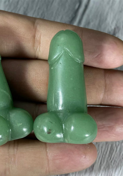 Natural Green Aventurine Penis Figurine