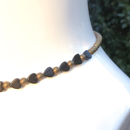 Obsidian "GODDESS" Choker Necklace