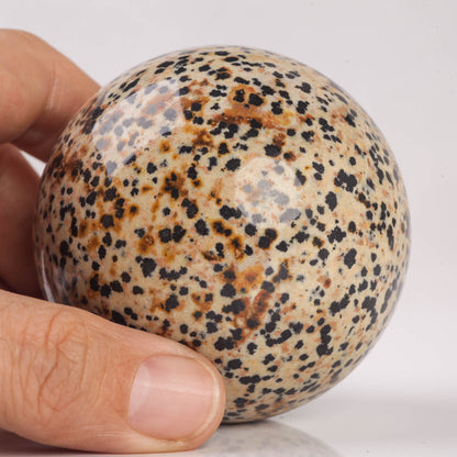 Natural Semiprecious gemstone Dalmatian Jasper crystal Ball sphere