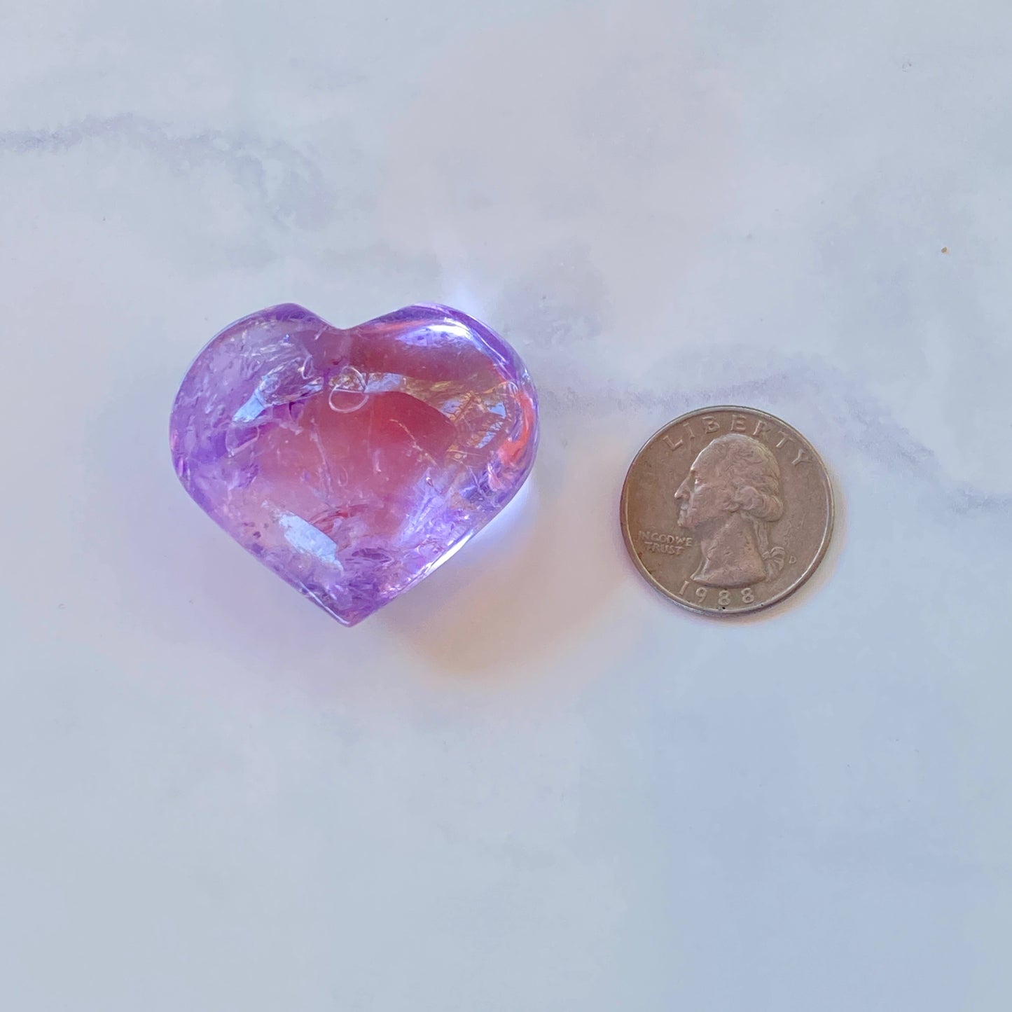 Natural Amethyst Gemstone Hearts