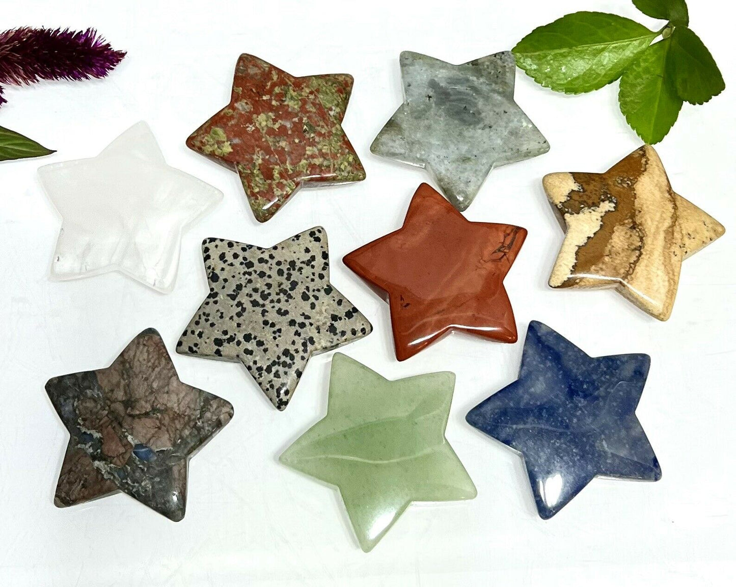 Mixed Gemstone Crystal Stars